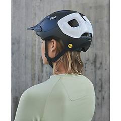 Poc Casco Axion Race Mips Nero Opaco Bianco Xs-s