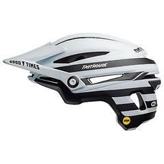 bell casco mtb 2019 sixer mips fasthouse stripes matte bianco nero m 55 59cm bianco