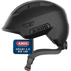 Abus Casco Bici Bambino Smiley 3. 0 Ace Led Velvet Black