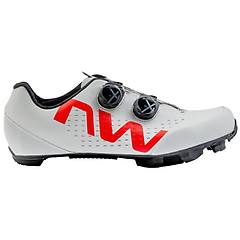 Northwave Rebel 3 Scarpe Mtb Uomo Light Grey/red 45 Eu
