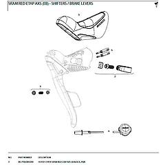 Sram Cuscinetti Leva Red Etap Axs Nero (2 Unità)