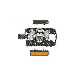 exustar pedali mtb e pm 818 03 doppio uso flat spd
