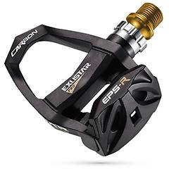 exustar coppia di pedali race e-pr200 ckti carbonio titanio 176 gr