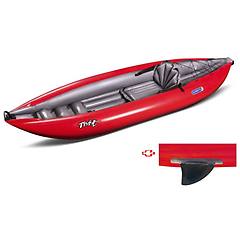 Gumotex - Canoa Gonfiabile Twist1 Rosso Con Pinna 043948-r