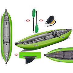 Gumotex - Canoa Gonfiabile Twist1 Verde Con Pinna 043948-g