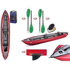 Gumotex - Canoa Gonfiabile Solar Rossa Con Pinna 045383-r