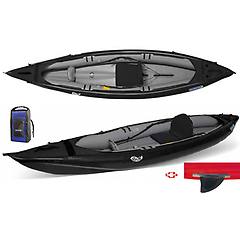 Gumotex - Canoa Gonfiabile Rush 1 Nera Con Pinna 045600-k