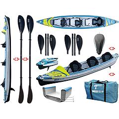 tahe - canoa gonfiabile air breeze full hp 3 107189 + 2 pagaie pro carbon-4 div. in 4 parti / bic sport