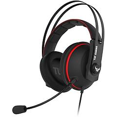 asus cuffie da gioco tuf gaming h7 7 1 rosse