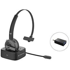 conceptronic auricolare bluetooth wireless polona03bd con stazione di ricarica