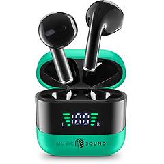 Music Sound - Auricolari Tws Con Display Led-green