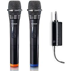 Lenco Mcw-020bk Set Microfono Wireless Con Ricevitore