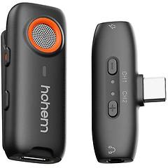 Hohem Microfono Wireless Mic-01 Set Plug & Play 2tx+1rx+