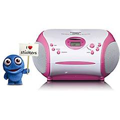 Lenco Scd-24kids Radio Con Lettore Cd Per Bambini Rosa