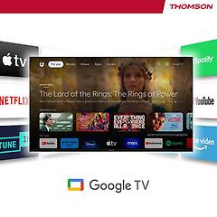 thomson tv led ultra hd 4k 55 55ug4s14 google tv side feet