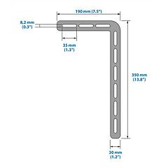 Meliconi Supporto Parete Per Casse Soundbar 1000 Black