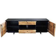 Milani Home - Pinus Black Porta Tv In Pino Riciclato