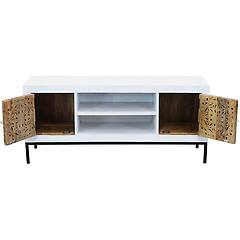 Milani Home - Ohm Porta Tv Con Decoro 2 Ante 2 Ripiani Legno