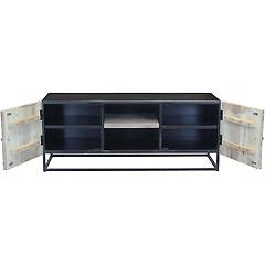 milani home spiral porta tv legno e ferro