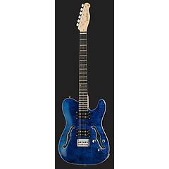 Harley Benton Te-90qm Hh Trans Blue Blu Traslucido
