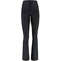 wr. up similpelle vita alta sagomata cuciture a blocchi nero donna extra large