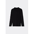 maglia a manica lunga in modal cashmere collo alto uomo nero taglia s