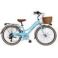 bici da bambina dolce vita by junior 24 con cesto azzurro