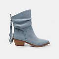 stivaletti western donna blu