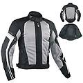a-pro giacca moto estiva tessuto rete mesh traspirante protezioni ce grigio xl