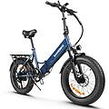 bicicletta elettrica pieghevole lotdm200-ii. batteria da 20 48v 13ah
