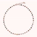 collana rosario con tormalina multicolore