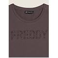 t-shirt con logo frontale in borchie shark donna small