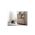 villanders #205 credenza in legno di quercia selvatica oliato / bianco 103x40x148
