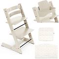kit tripp trapp con cuscino eco e baby set 2 vanilla white wheat cream eco vanilla white wheat cream