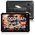 tablet active 7 11 128gb 4g 10000mah android 15 rugged con visione notturna nera