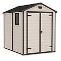 manor beige casetta da giardino con finestra laterale 185. 8x236. 8x227 cm