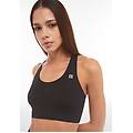 reggiseno sportivo seamless dal sostegno medio nero donna exsmall/small