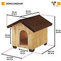 spa domus cuccia in legno di pino nordico medium
