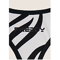top bikini a triangolo stampa zebrata all over bianco donna small