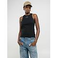 canotta skinny fit con lettering