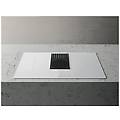 - piano cottura wh / a / 83 a induzione 4 zone cottura da 83 cm con cappa aspirante colore bianco