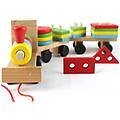 - trenino legno gioco bambino didattico educativo forme puzzle incastro