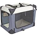 journey trasportino per cani grigio/beige l 81 x p 58 x h 58 cm