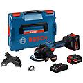 smerigliatrice angolare bosch expert exws18v-15s 125mm con 2 batterie caricabatterie e valigetta