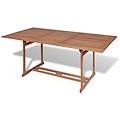 - tavolo da pranzo da esterno rettangolare 180x90x75 cm teak