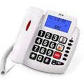 telefono da tavolo comfort volume 2 con tasti grandi per anziani bianco