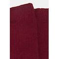 calzini corti a coste con lana e cashmere donna rosso tu