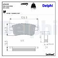 delphi set di pastiglie freno lp2153 posteriore