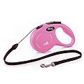 new classic in corda guinzaglio per cani colore rosa taglia s 5m