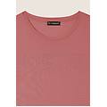 t-shirt in jersey modal con logo strass light mahogany donna extra small